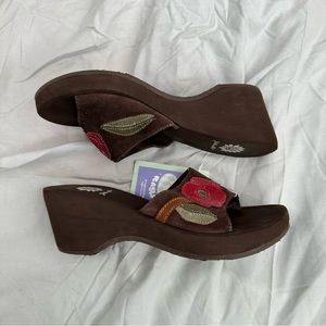 Y2K Brown Platform Foam Sandals